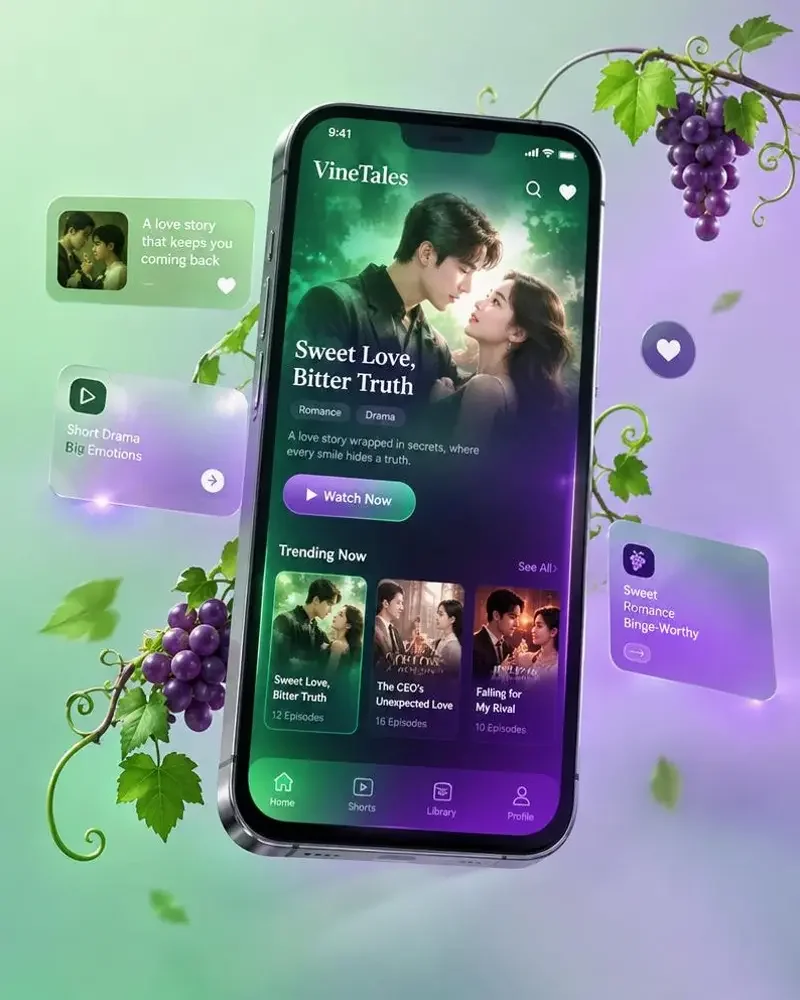 免费AI短剧 APP 界面展示